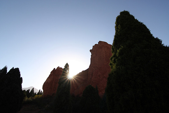 Light from the Garden of the Gods